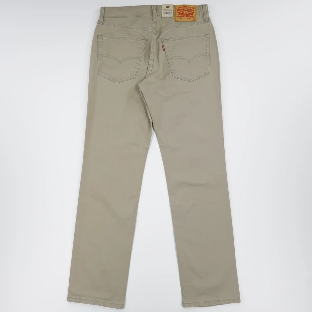 Levi's 541 Men's Athletic Tapered‎ Jeans Stretch Lightweight Denim Beige W30 L32